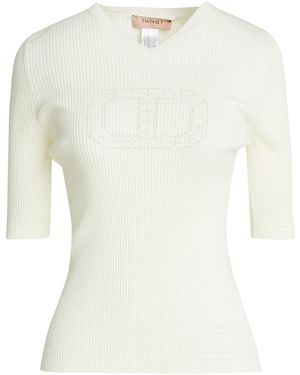Twinset Sweater Viscose, Polyester - White