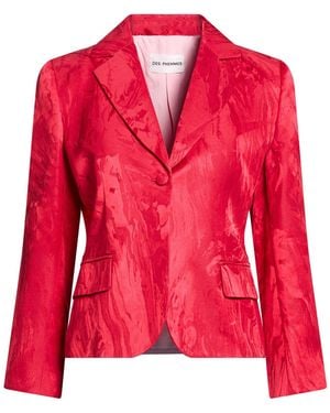 DES_PHEMMES Blazer Cotton, Viscose - Red
