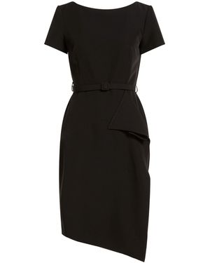 Sandro Ferrone Midi Dress Polyester, Elastane - Black