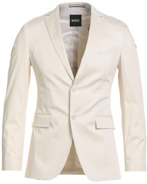 BOSS Blazer Cotton, Elastane - White