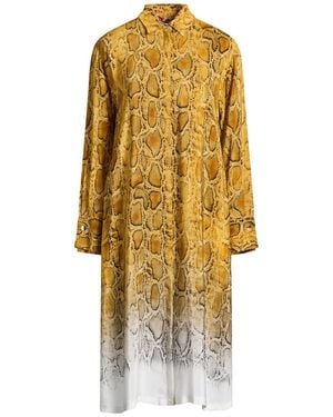 Max Mara Midi Dress Silk - Yellow