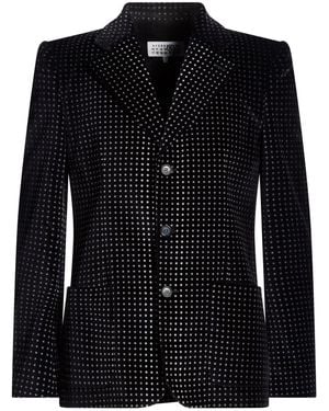 MM6 by Maison Margiela Blazer Cotton, Elastane - Black