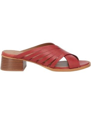 See By Chloé Brick Sandals Calfskin - Red