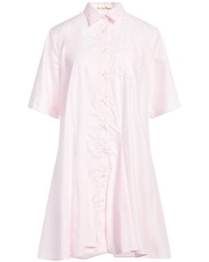 Le Sarte Pettegole Light Mini Dress Cotton - Pink