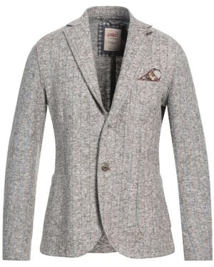 Bob Blazer Virgin Wool, Cotton, Polyester - Gray