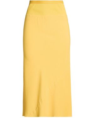 Rick Owens Midi Skirt Acetate, Silk - Yellow
