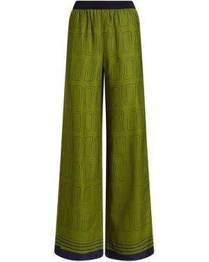 Slowear Trousers Viscose - Green