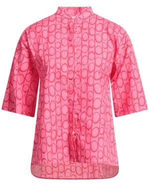 Caliban Fuchsia Shirt Cotton, Elastane - Pink