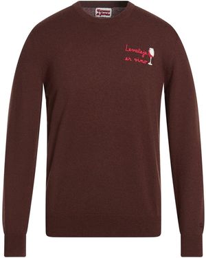 MC2 Saint Barth Vacanze Di Natale Jumper Polyamide, Wool, Viscose, Cashmere - Brown