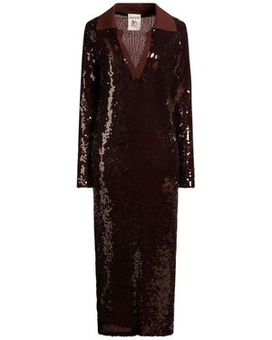 Semicouture Midi Dress Polyamide, Elastane - Red