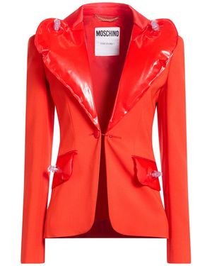Moschino Blazer Viscose, Elastane - Red