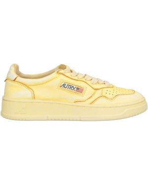 Autry Pastel Sneakers Leather - Yellow