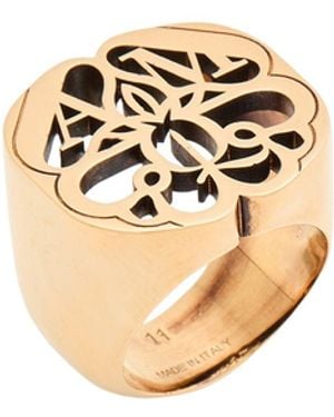 McQueen Ring Metal - Metallic