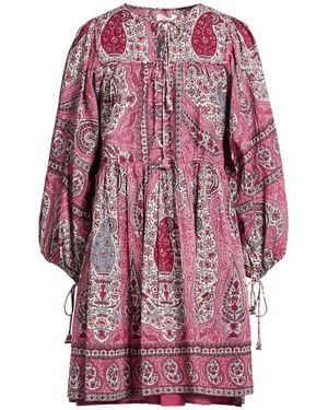 Antik Batik Garnet Mini Dress Cotton - Pink