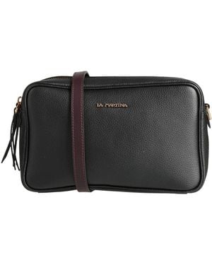 La Martina Cross-Body Bag Leather - Black