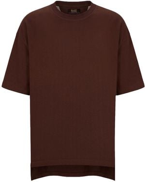 Moorer T-Shirt Pima Cotton, Polyester, Elastane - Brown