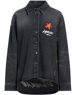 KENZO Denim Shirt Cotton, Elastane - Black