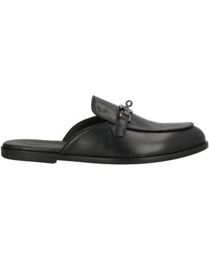 Giovanni Conti Mules & Clogs Calfskin - Black