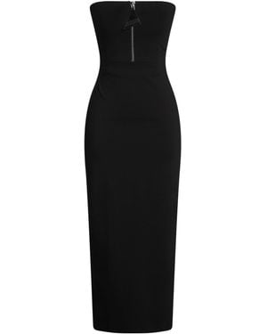The Attico Midi Dress Viscose, Polyamide, Elastane - Black