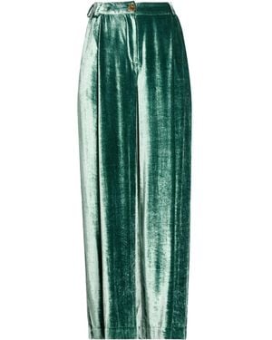 Kristina Ti Emerald Pants Viscose, Silk - Green