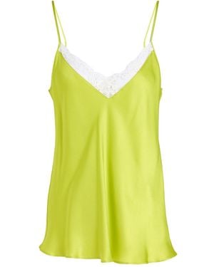 MVP WARDROBE Lime Top Acetate, Silk, Polyamide - Yellow