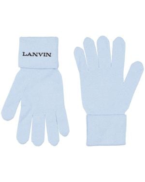 Lanvin Sky Gloves Wool - Blue
