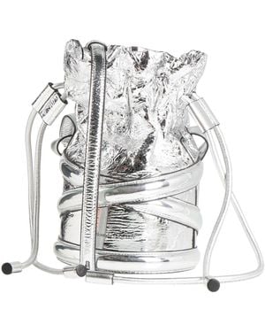 McQueen Cross-Body Bag Textile Fibers - White