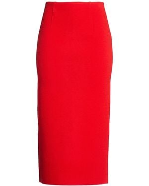 AURALEE Midi Skirt Wool, Nylon, Polyamide - Red