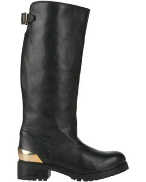 Love Moschino Boot Calfskin - Black