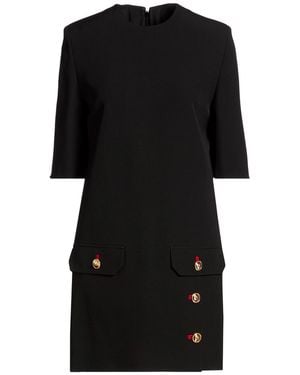 Versace Mini Dress Virgin Wool - Black