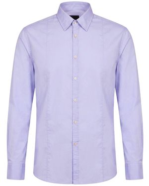 Bagutta Lilac Shirt Cotton, Elastane - Blue