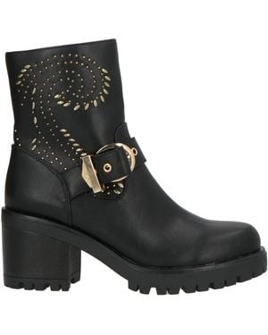 Versace Jeans Couture Ankle Boots Synthetic Material - Black