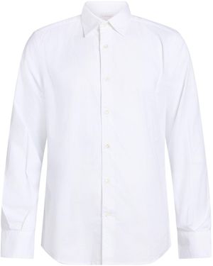 Glanshirt Shirt Cotton, Elastane - White