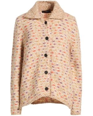 Fabrizio Del Carlo Cardigan Merino Wool, Polyamide, Alpaca Wool, Mohair Wool, Cotton - Natural