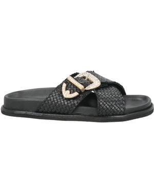 Emanuélle Vee Sandals Goat Skin - Black