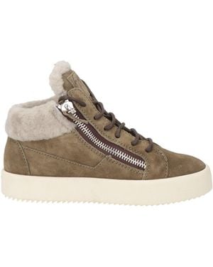 Giuseppe Zanotti Military Sneakers Leather - Brown