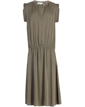 Crossley Military Midi Dress Viscose - Gray