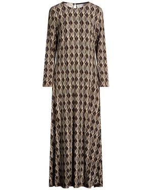 Siyu Chocolate Maxi Dress Viscose, Elastane - Natural