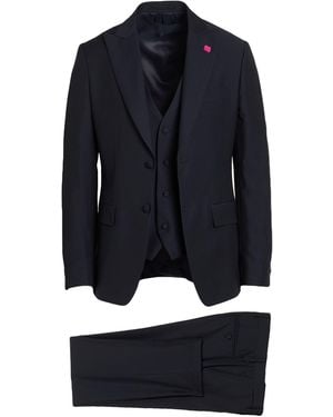 Lardini Midnight Suit Wool - Blue