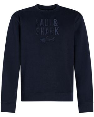 Paul & Shark Sweatshirt Cotton, Nylon, Elastane - Blue