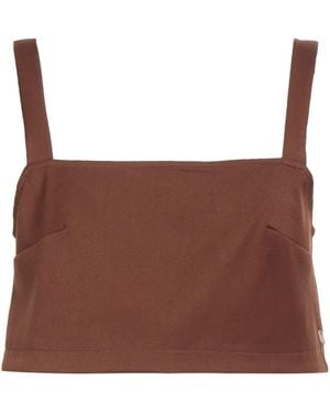 MÊME ROAD Top Polyester, Viscose, Elastane - Brown