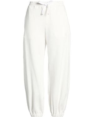 McQueen Trousers Cotton, Viscose, Polyester - White