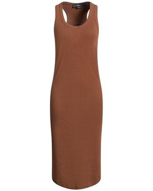 FEDERICO CINA Midi Dress Cotton, Elastane - Brown