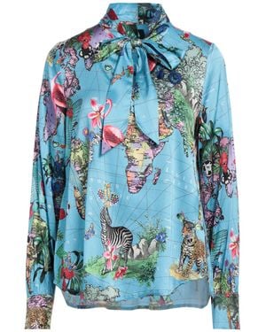 Shirtaporter Sky Top Viscose, Elastane - Blue