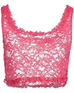 Soallure Fuchsia Top Polyester - Pink