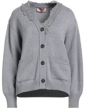 ERMANNO FIRENZE Cardigan Cotton, Polyester - Gray