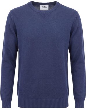 Alpha Studio Pullover - Azul