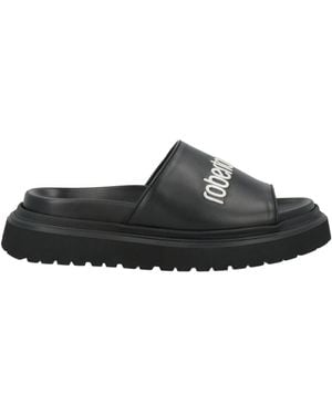 Roberto Cavalli Sandals Leather - Black