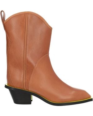 MSGM Botines de caña alta - Marrón