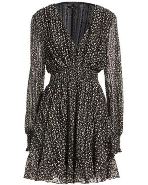 Maje Mini Dress Polyester, Elastane - Black